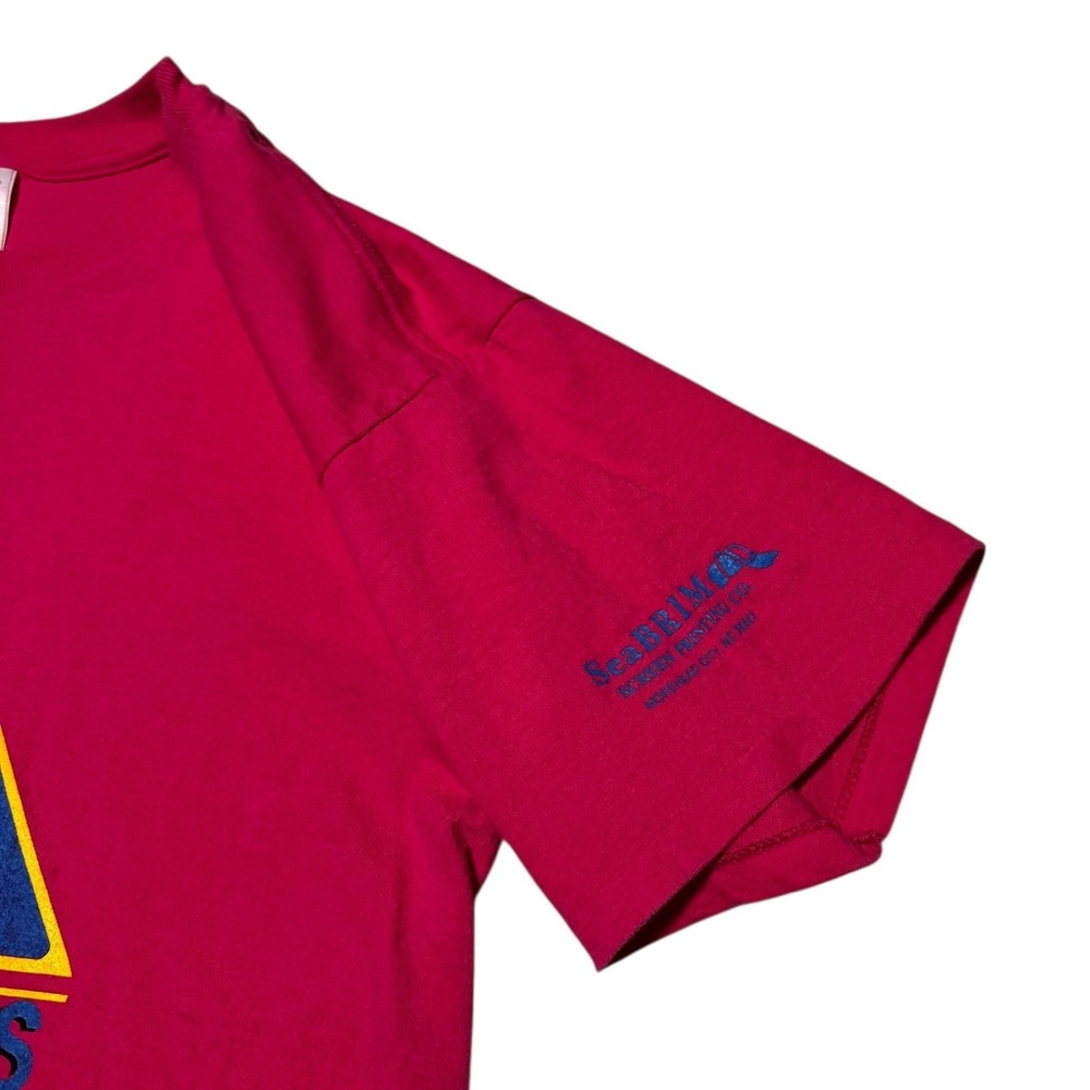 Vintage Tultex 1992 Twin Bridges 8k Road Race Pink Short Sleeve Men's Large View 3